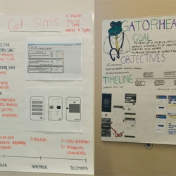 posters on the wall